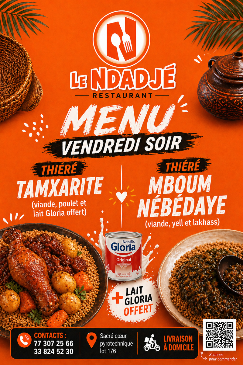 Thiéré tamxarite (viande, poulet et lait gloria offert) & Thiéré mboum nébédaye